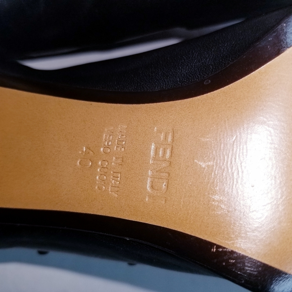 🌸 Fendi | Leather Ankle Boots with Spiked Heel Design, size 40‎ - Picture 12 of 16